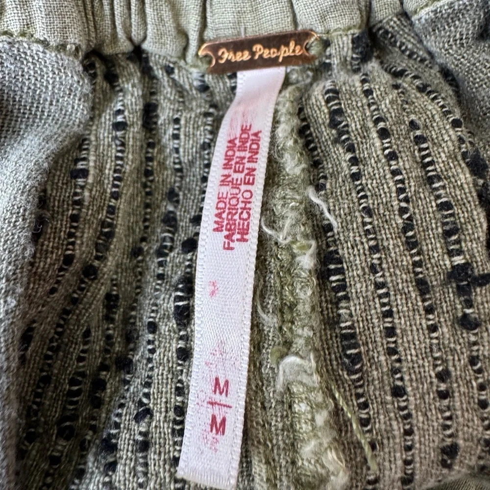 Free People Textured Khaki Joggers - Picture 9 of 12
